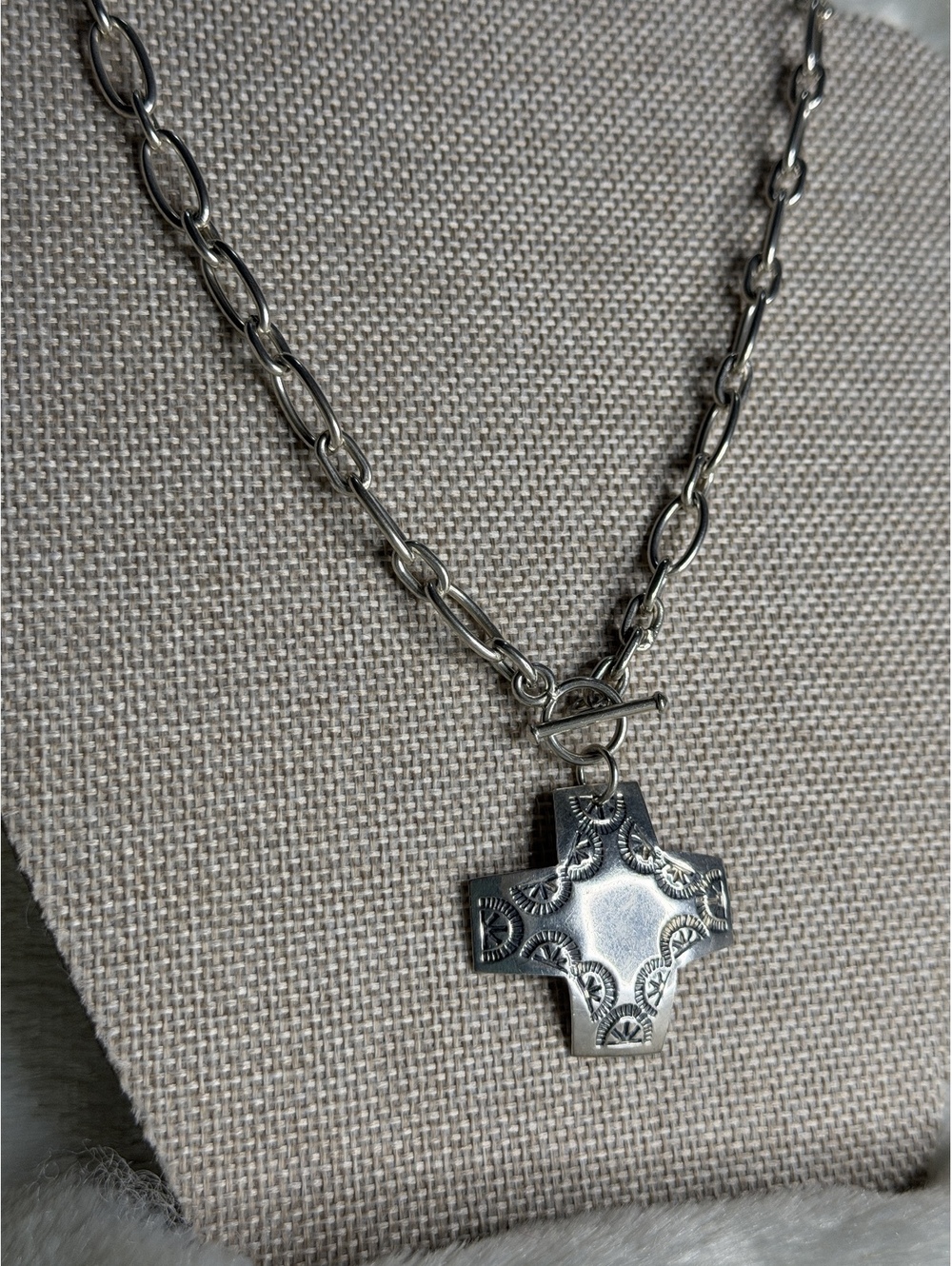 Vintage Silpada Virtuosity Cross Necklace N0557 Sterling Cross Pendant Chain 925